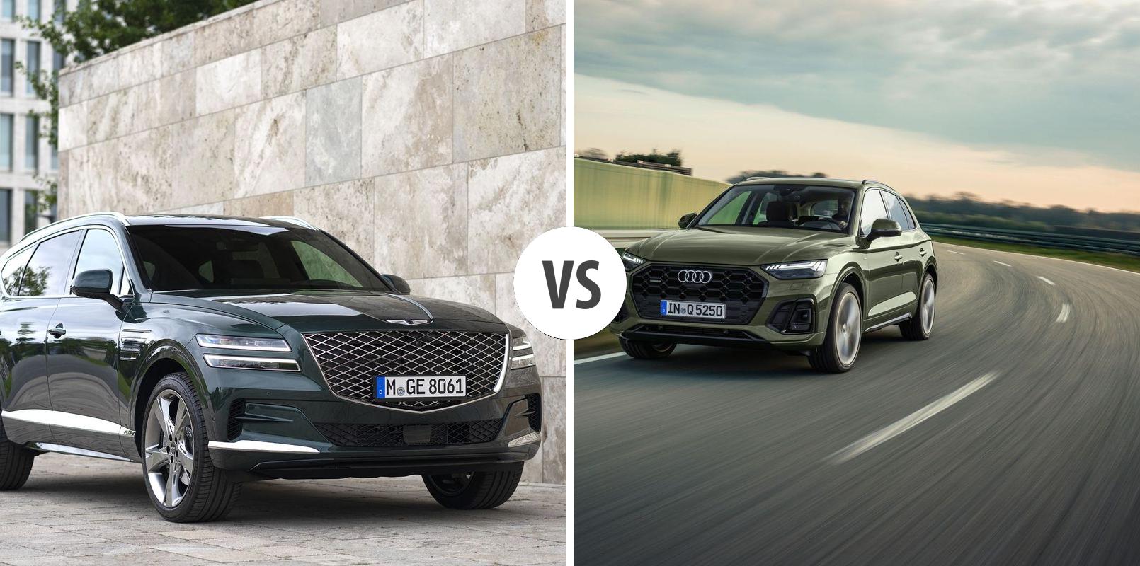 Genesis GV80 vs Audi Q5 comparison - differences, prices & technical data
