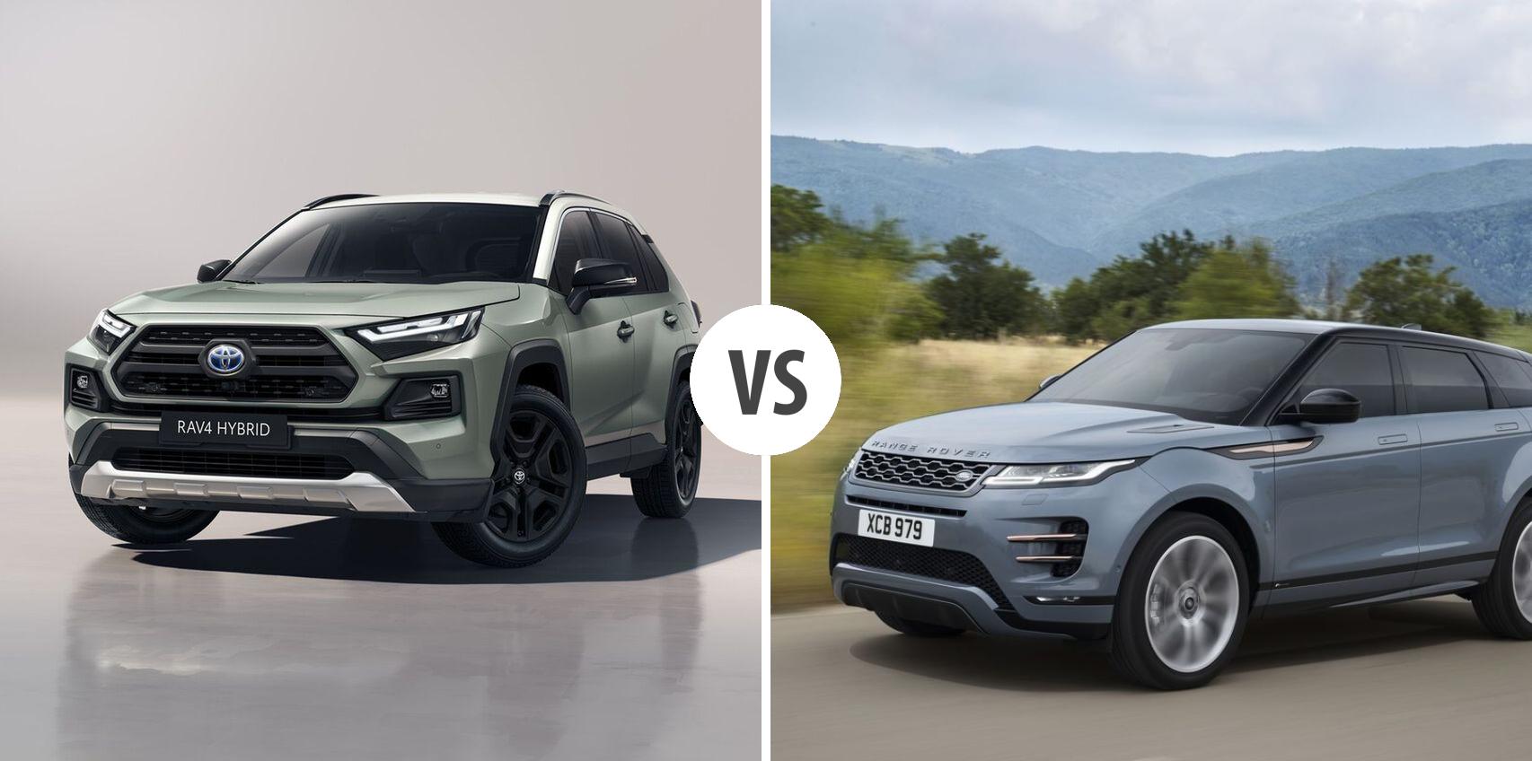 Toyota RAV4 vs Land Rover Range Rover Evoque comparison - differences ...