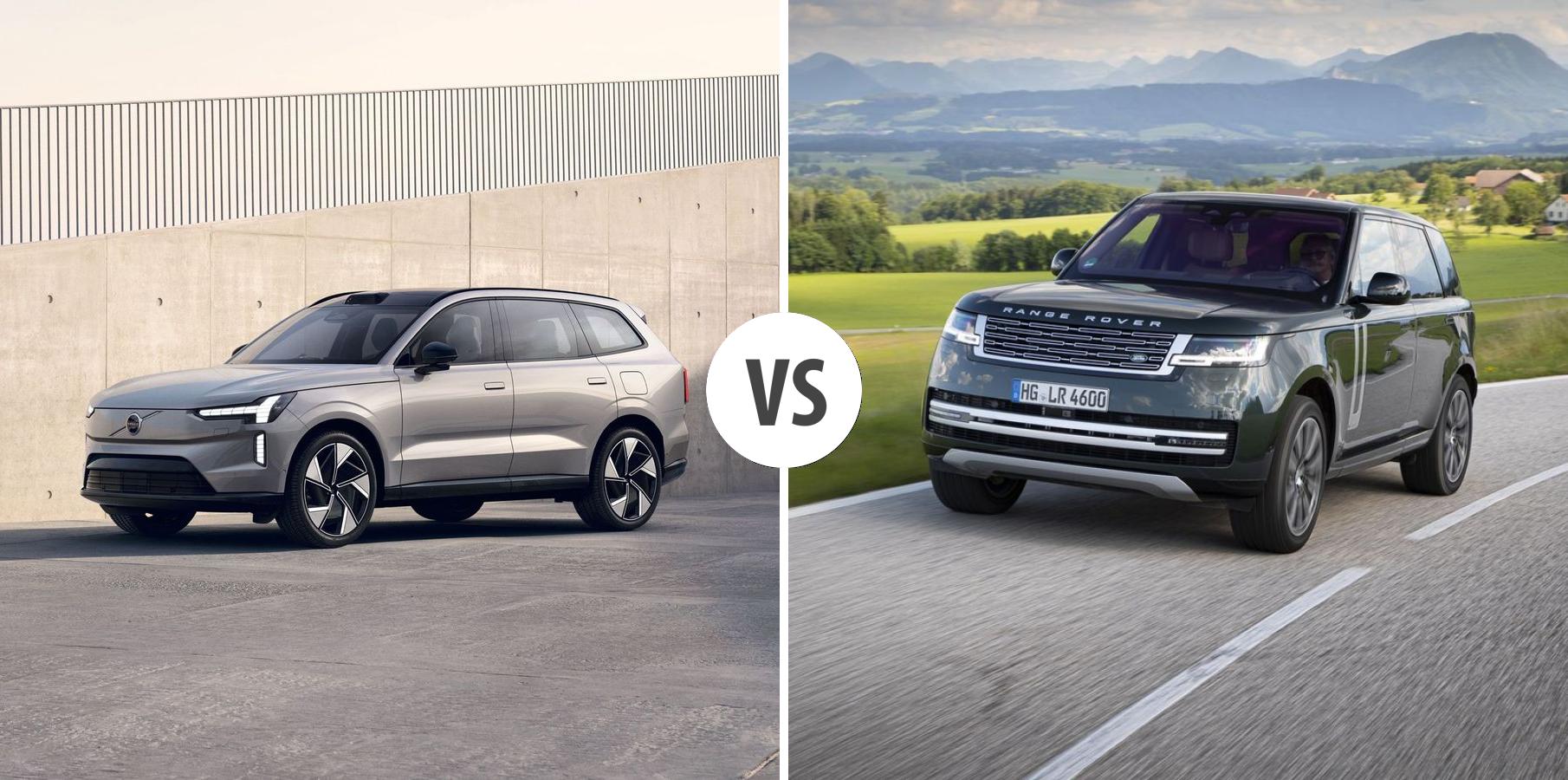 Volvo EX90 vs Land Rover Range Rover comparison - differences, prices ...
